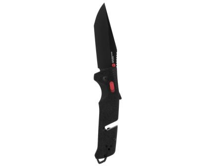 SOG Knives Trident AT Folding Knife Tanto, Black/Red - SOG11-12-04-41