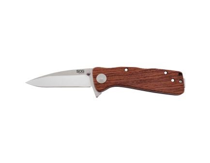 SOG Knives Twitch Folding Knife Drop Point, Brown - SOGTWI17-CP