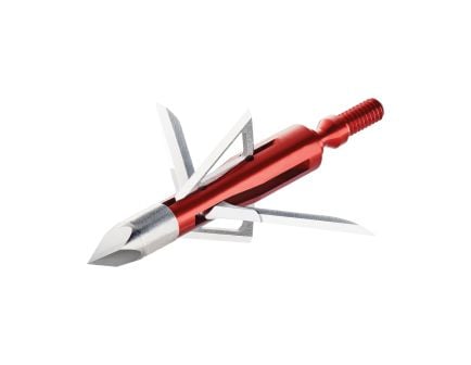 Bloodsport Arrows Nitefall 2"/100 gr Hybrid Mechanical Chisel Broadhead, Red Pack of 3