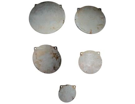 Viking Solutions Gong Single Target - Premium Silver Bead Blasted Shooting Target - VKS-VGP001