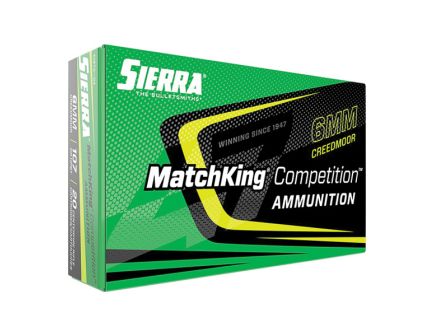 Sierra MatchKing 6mm Creedmoor 107 gr Ammo SMBTHP - 20rds - A157004