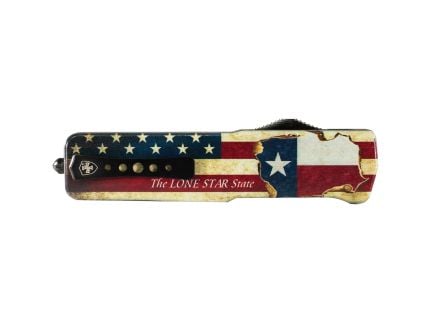Templar Knife Premium Weighted Large OTF Knife Dagger, Blue/Red/White - LZ-TX-12-1