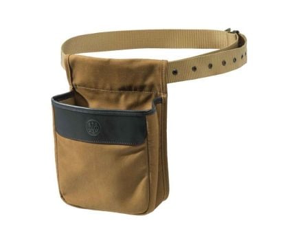 Beretta Waxwear Cotton/Leather Shell Pouch, Spice Brown - BS961020610832