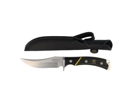 Remington Hunter Fixed Blade Knife Trailing Point, Black/Multi-Color Green - 15633