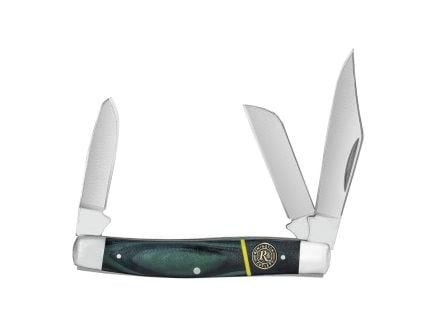 Remington Hunter Stockman Multi-blade Folding Knife, Black/Multi-Color Green - 15634