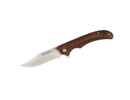 Remington Woodland Liner Lock Folding Knife, Brown for Rugged Outdoor Use - 15662