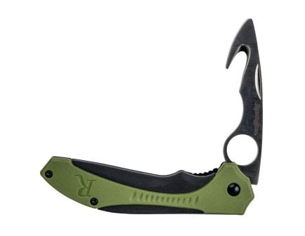 Remington Sportsman Folding Knife Skinner/Gut Hook, Black/OD Green - 15674