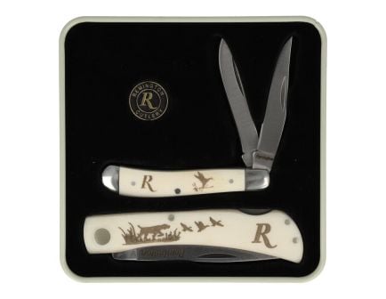 Remington Duck Tin Collector Gift Set Knife Set, White Set for Collectible Enthusiasts - 15686
