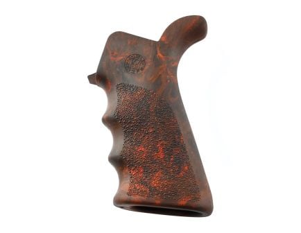 Hogue OverMolded Beavertail Grip for AR-15/M16, Red Lava - 15421