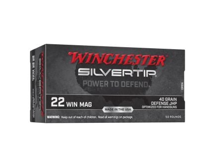 Winchester .22 WMR 40 gr Ammo Silvertip HP - 50rds - W22MST