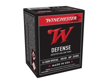 Winchester USA Defense .44 Special 200 gr Ammo JHP - 20rds - USA44SWJHP