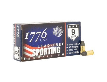1776 USA Sporting 9mm 90 gr Lead-Free Ball, 50rds - 1776009090