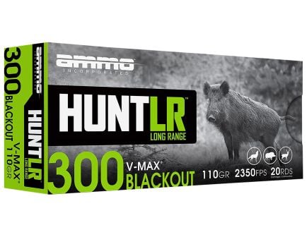 Ammo Inc Signature 110 gr V-Max 300 Blackout Ammunition, 20 Rounds - 300B110VMX-A20