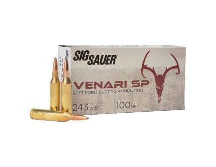 Sig Sauer Venari .243 Winchester 100 gr Ammo SP - 20rds - V243SP10020