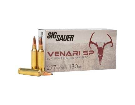 Sig Sauer Venari .277 Fury 130 gr Ammo SP - 20rds - V277SFSP13020