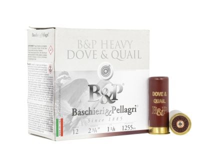 Fiocchi B&P Heavy Dove and Quail 12 Gauge 2.75" #8 1.12 oz - 25rds - 12B18D8