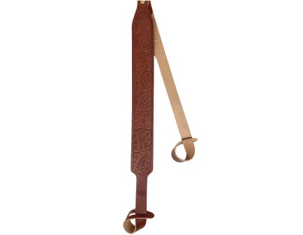 Hunter Company Floral Design Embossed Shotgun Sling in Timeless Brown - 065-532