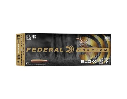 Federal Premium 6.5 PRC 143 gr Ammo ELD-X - 20rds - P65PRCELDX1