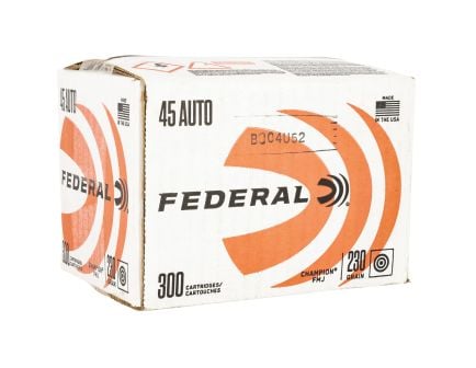 Federal Champion .45 ACP 230 gr Ammo FMJ - 300rds - C45230A300