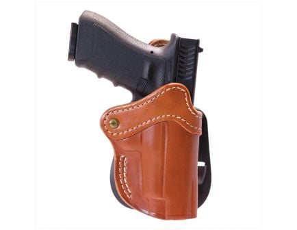 1791 Gunleather Optic Ready Glock 17/Walther PPQ Leather OWB Holster Right 2.30, Brown - ORPDH23CBRR