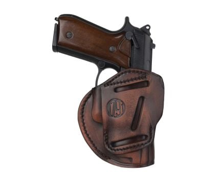 1791 Gunleather 3-Way Glock 17/H&K VP9/MP9 Leather IWB/OWB Holster Ambi 05, Vintage - 3WH5VTGA