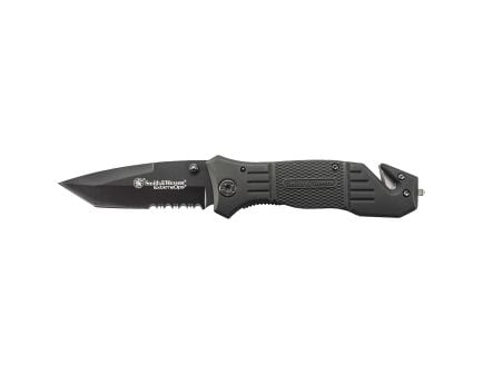 Smith & Wesson Extreme OPS Folding Knife Tanto Serrated, Black - SWFR2SCP