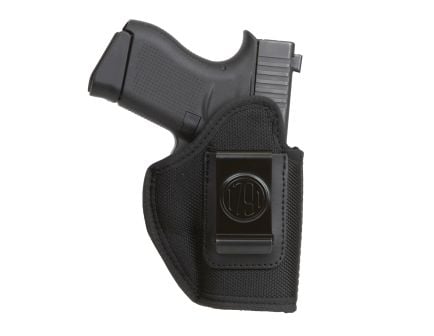 1791 Gunleather Premium Nylon Glock 42 Ballistic Nylon IWB Holster Left 03, Black - PNIWB3BLKL