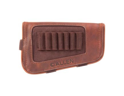 Allen Leather New Castle Buttstock Cartridge Carrier, Brown - 8517