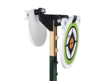 EZ Aim Fence Topper Gong Hook and Recoil Spring Target, Black/Brown - 15634