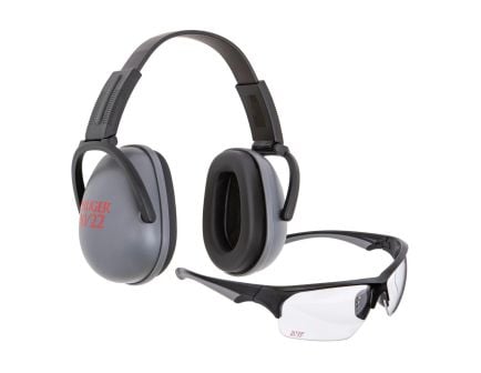 Ruger 10/22 Shooting Safety Glasses - Adult, Black/Gray - Protective Eyewear for Shooters - 70573