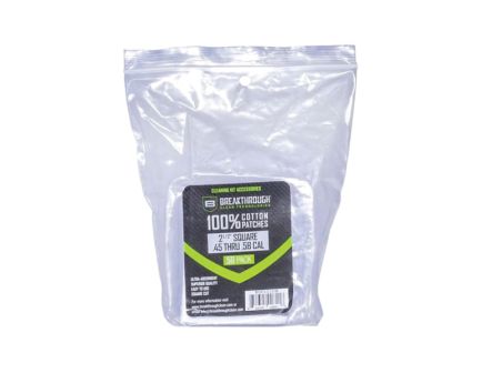Breakthrough Clean 100% Cotton Square Patches 2.50" x 2.50", White - BT-CP-S-2-1/2-50