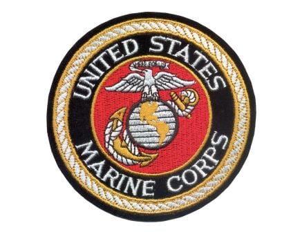 Deluxe Round U.S.M.C. Patch - 3 In