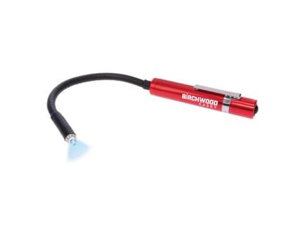 Birchwood Casey .22 Cal Flexible LED Bore Light, Black/Red