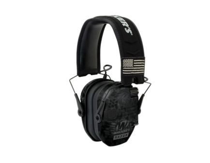 Walkers Game Ear Razor Slim Patriot 23 dB Electronic Earmuffs, Kryptek Highlander Camouflage/Black