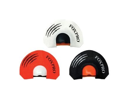 FoxPro Coyote Diaphragm Mouth Call Combo, Black/Red/White