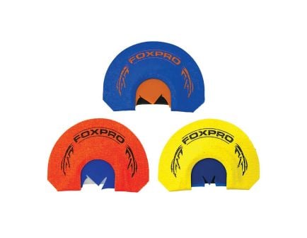 FoxPro Turkey Diaphragm Mouth Call Combo, Blue/Orange/Yellow