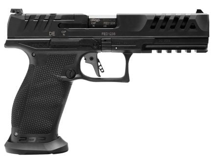 Walther Arms PDP Full-Size Match 5" 9mm 18/20rd Pistol, Black - 2880083