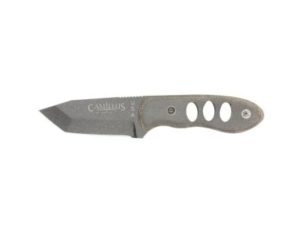 Camillus Choker Fixed Blade Tanto Knife, Gray - CAM-19088