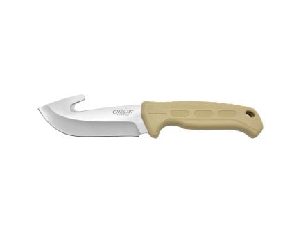 Camillus Roto Fixed Blade Gut Hook Knife, Tan - CAM-19156