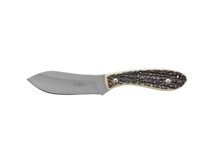 Camillus Crosstrail Fixed Blade Clip Point Knife, Stag Antler - CAM-19162