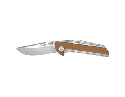 Camillus Seven Folding Clip Point Knife, Coyote Brown - CAM-19196