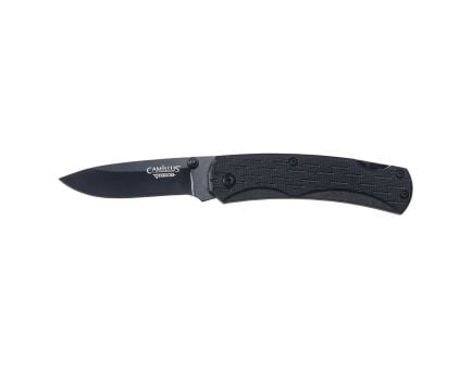 Camillus Camlite Folding Drop Point Knife, Black - CAM-19200