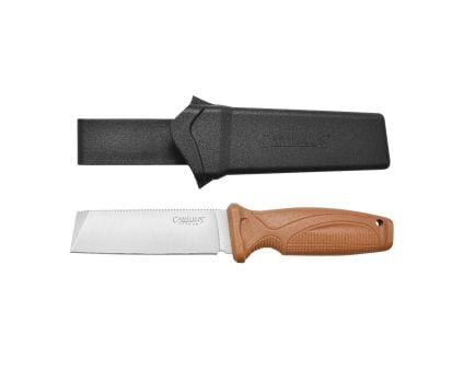 Camillus Swedge Fixed Blade Chisel Point Knife, Tan - CAM-19627