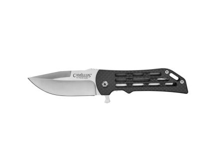 Camillus Dominator II Folding Drop Point Knife, Black - CAM-19643