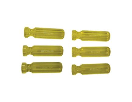 Brownells L2 Molded Plastic Tool Handle, Yellow Pack of 6