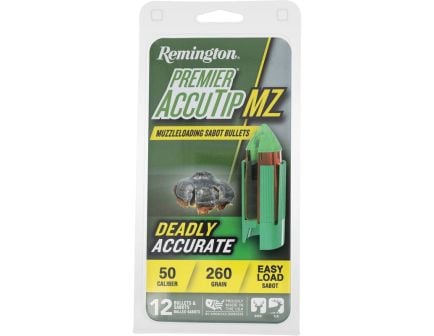 Remington Premier Accutip .50 Cal BJPT Sabot Slug Muzzleloader Bullet, 260 gr 12rds