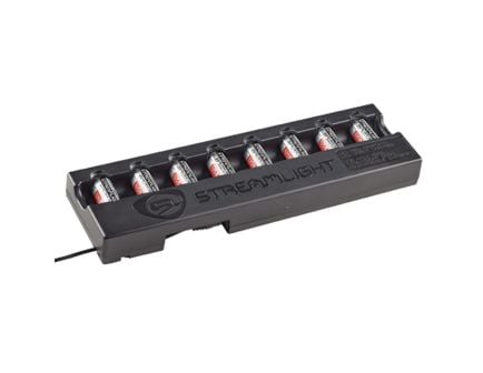 Streamlight SL-B9 120 V/100 VAC 8-Unit Bank Charger w/Batteries, Black