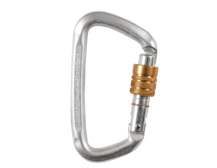 Hard Steel Modified D Key Screw Gate Carabiner