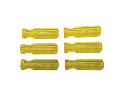 Brownells L4 Molded Plastic Tool Handle, Yellow Pack of 6