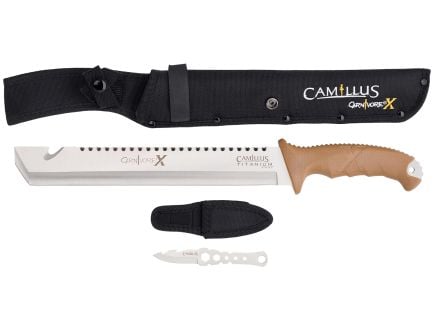 Camillus Carnivore X Machete w/ Trimming Knife, Tan - CAM-19236-003